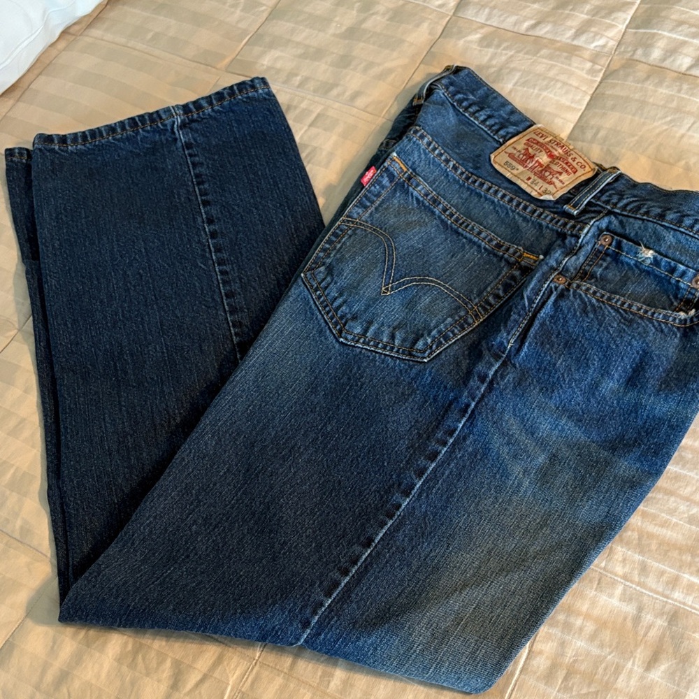 Levi's Men's Dark Blue Straight Jeans